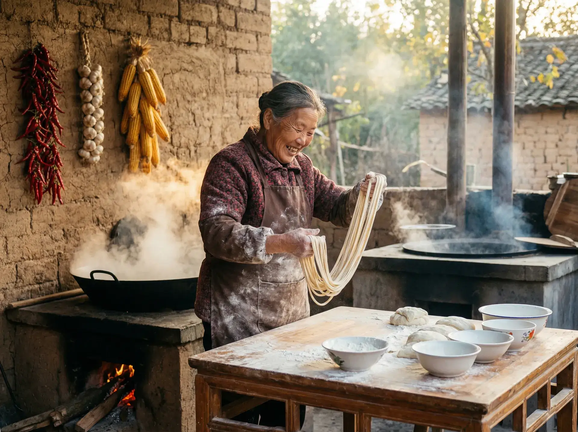 农家大嫂手擀面 - 女优排名 乡村美食